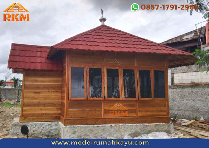 musholla kayu minimalis 4x5 meter