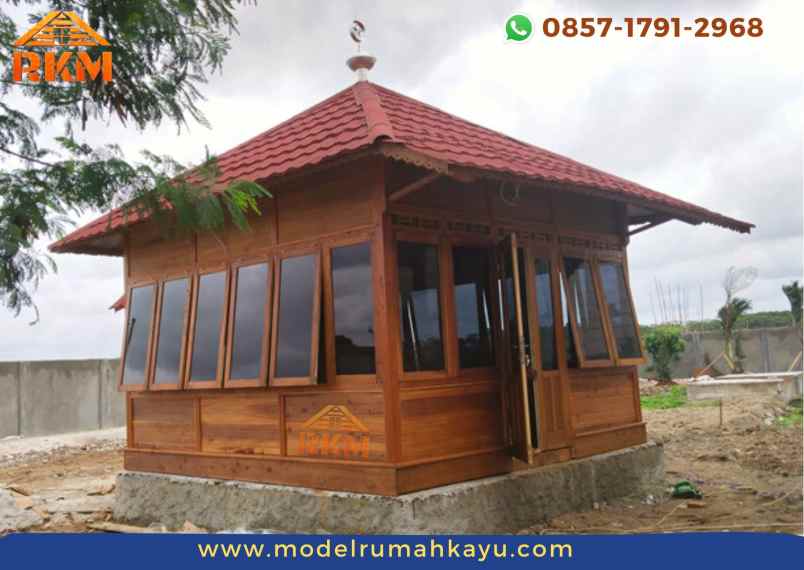 musholla kayu minimalis 4x5 meter