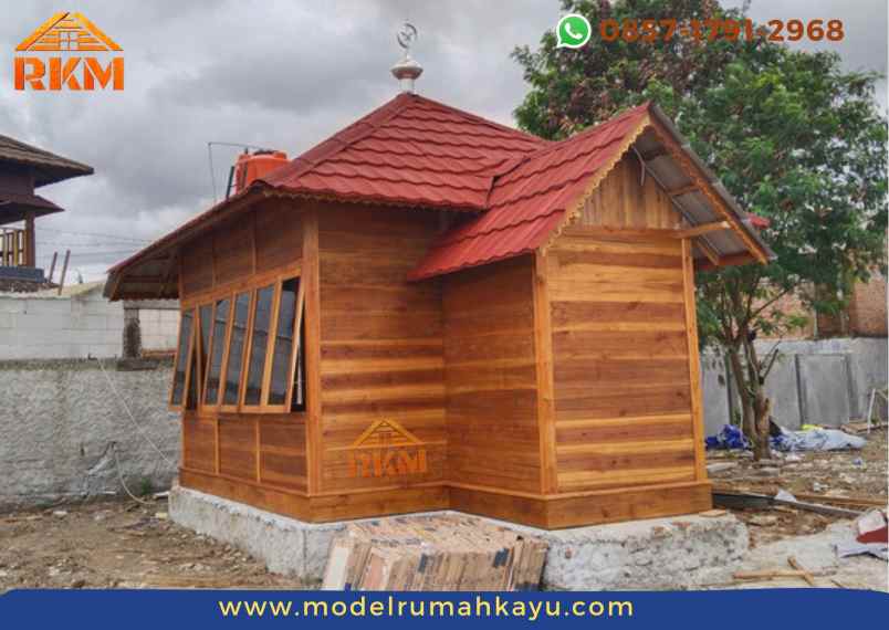 musholla kayu minimalis 4x5 meter