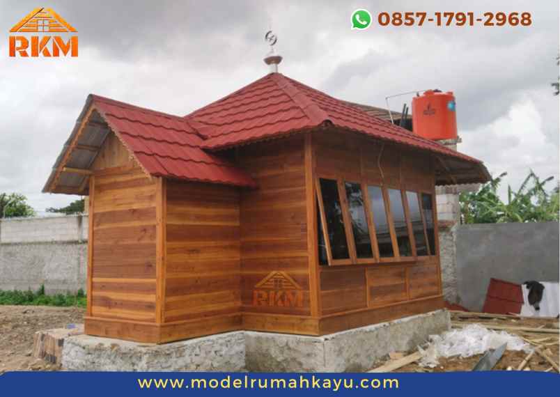 musholla kayu minimalis 4x5 meter