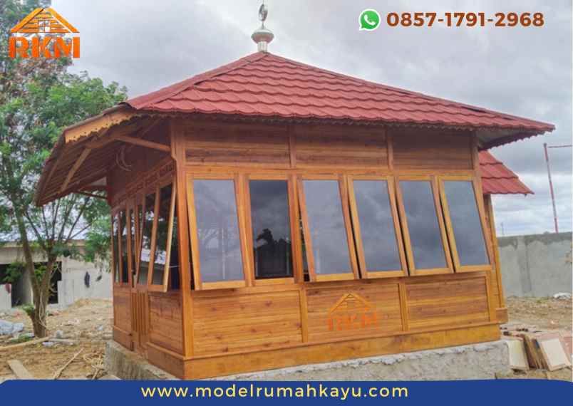 musholla kayu minimalis 4x5 meter