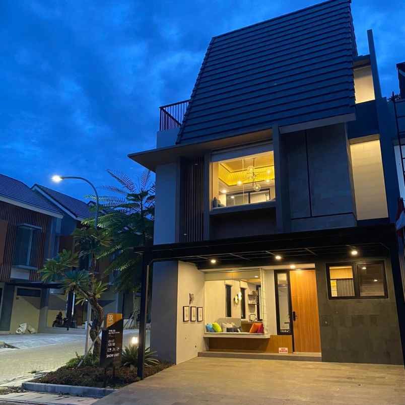 rumah 2 lantai konsep korea di bogor luas 100 meter