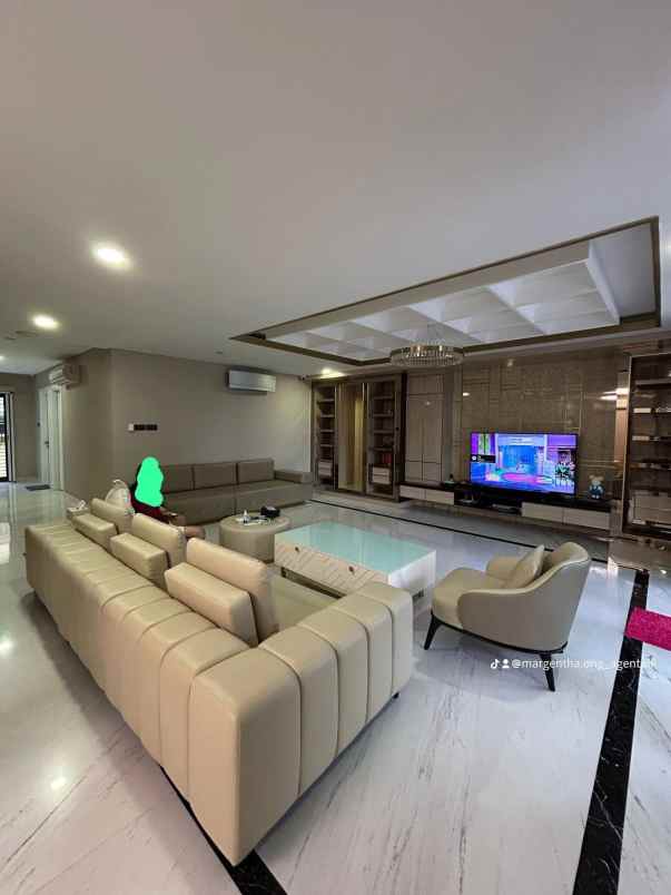 rumah bgm pik full furnish full marmer