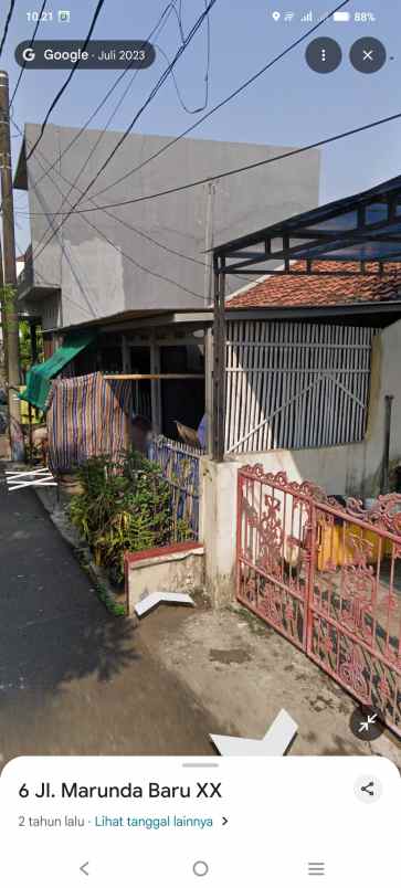 rumah dikavling sarang bango marunda