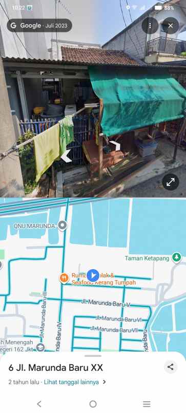 rumah dikavling sarang bango marunda