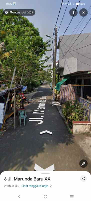 rumah dikavling sarang bango marunda