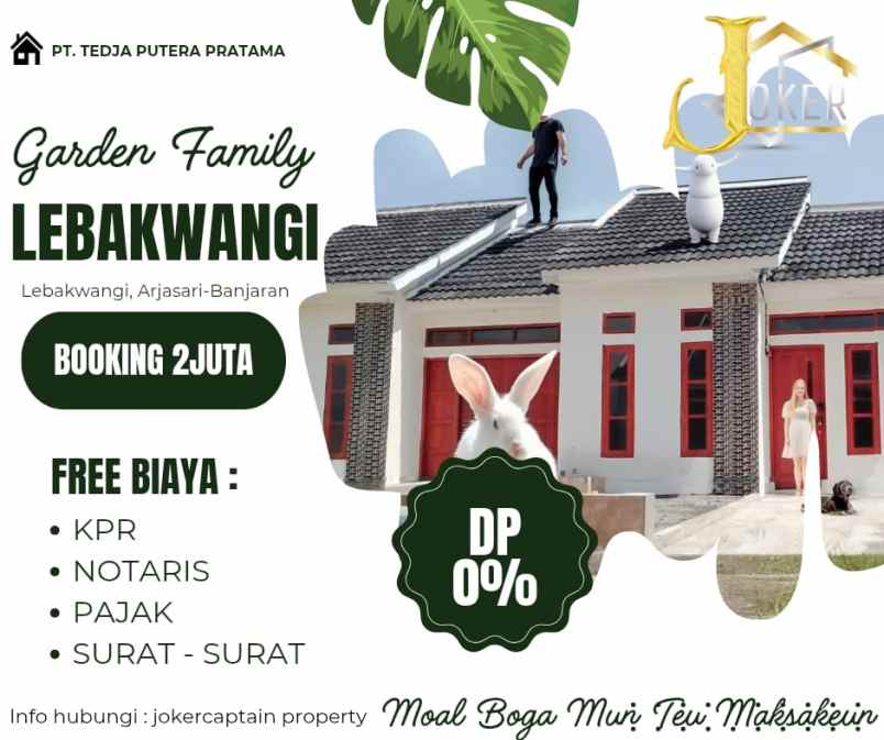 rumah kpr dijual tanpa dp unit ready