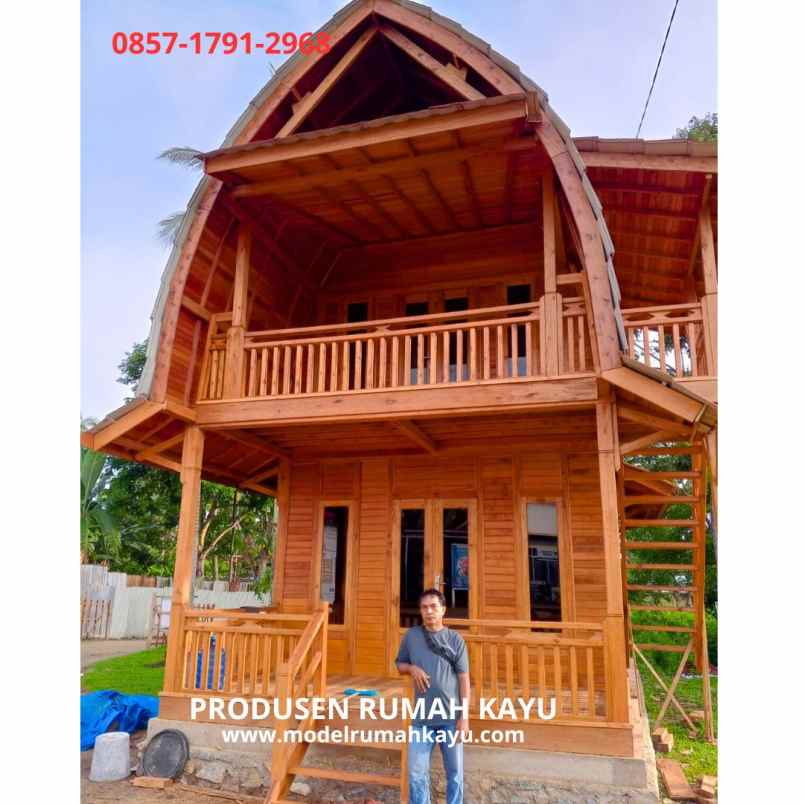 rumah lumbung 2 lantai 4x8 meter