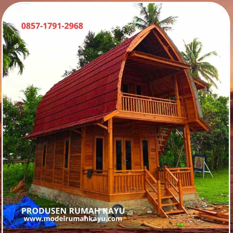 rumah lumbung 2 lantai 4x8 meter