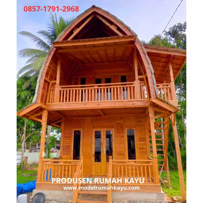 rumah lumbung 2 lantai 4x8 meter