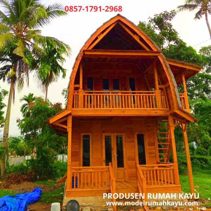 rumah lumbung 2 lantai 4x8 meter