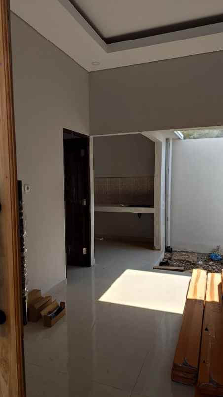 rumah minimalis dengan fasilitas kolam renang pendopo