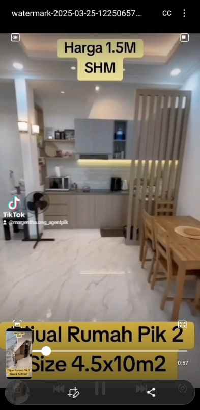 rumah pik2 shm furnished nempel