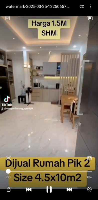 rumah pik2 shm furnished nempel