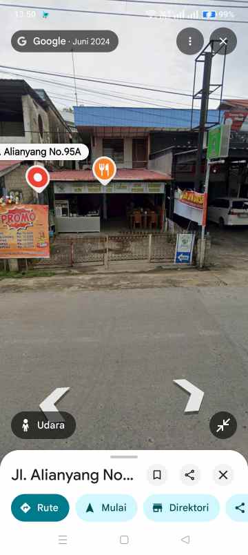 rumah pinggir jalan alianyang