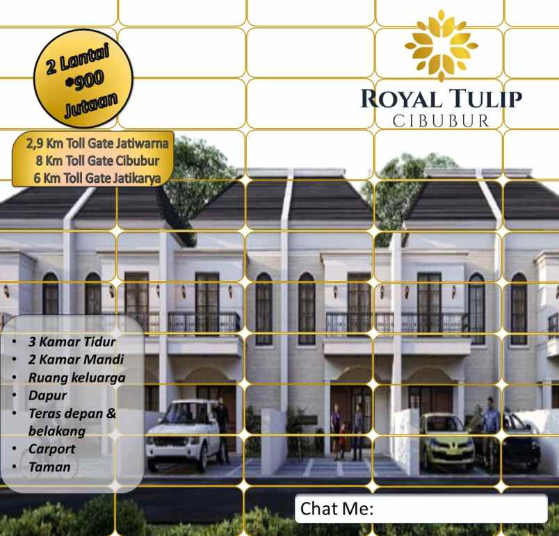 rumah premium 2 lantai gaya eropa di timur jakarta