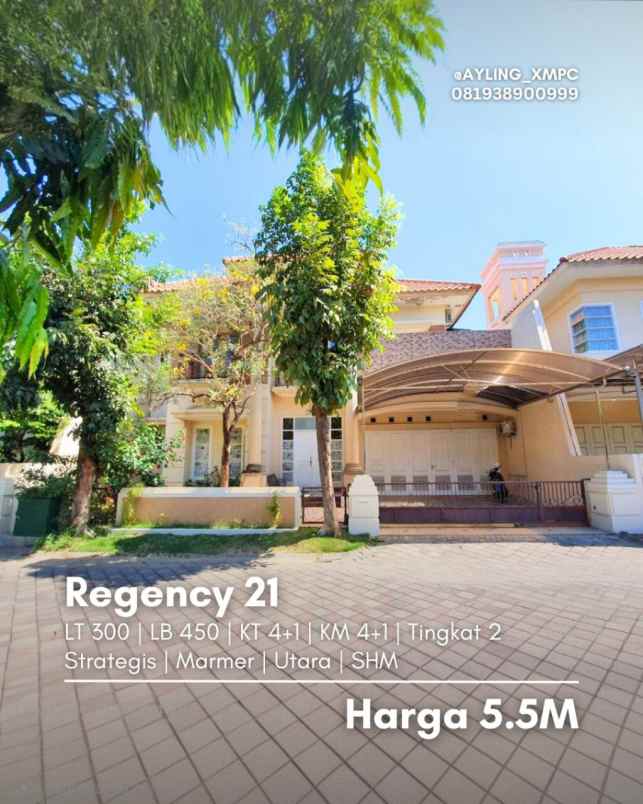 rumah regency 21 strategis marmer