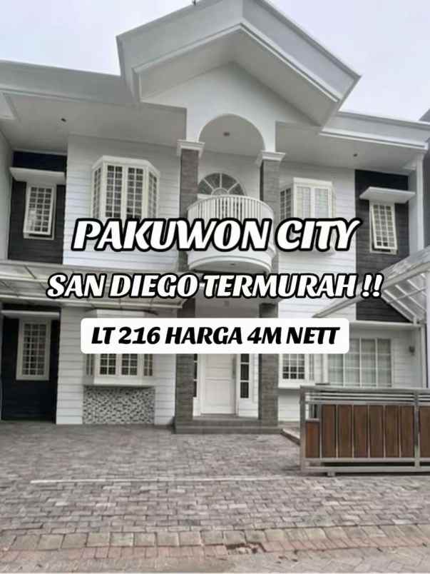 rumah san diego antonio pakuwon city murah