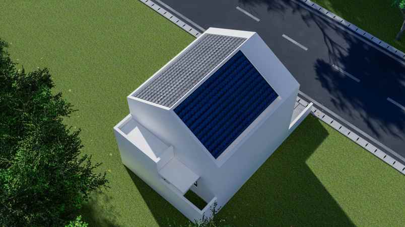 rumah scandinavian bonus mezanine di depok