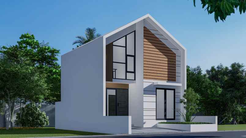 rumah scandinavian bonus mezanine di depok