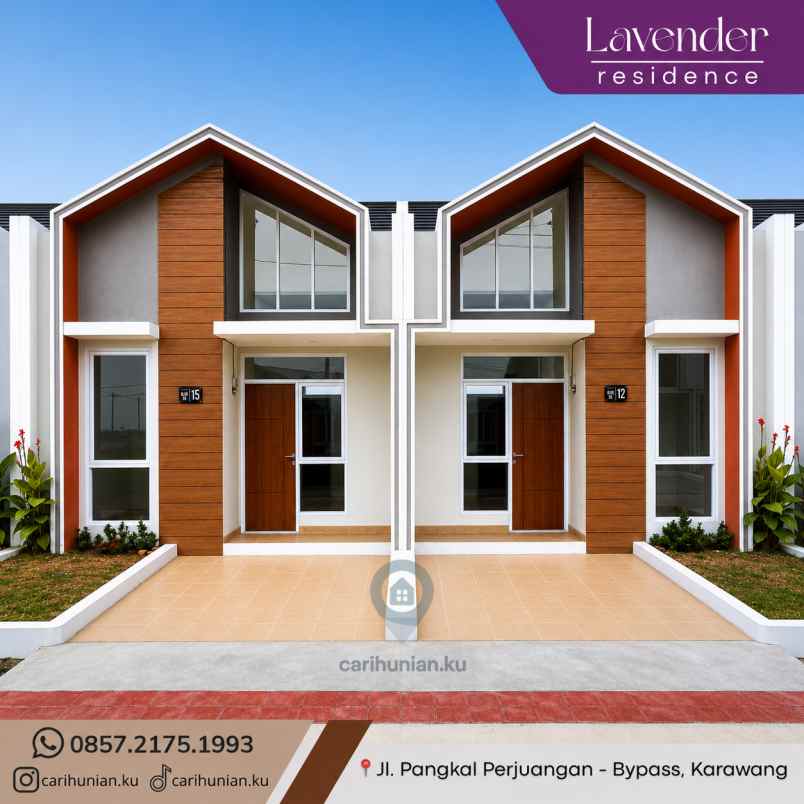 rumah tanpa dp full bata merah lavender residence 2