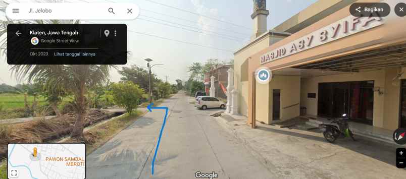 sawah depan jl raya 1994m shm wantilan jelobo klaten