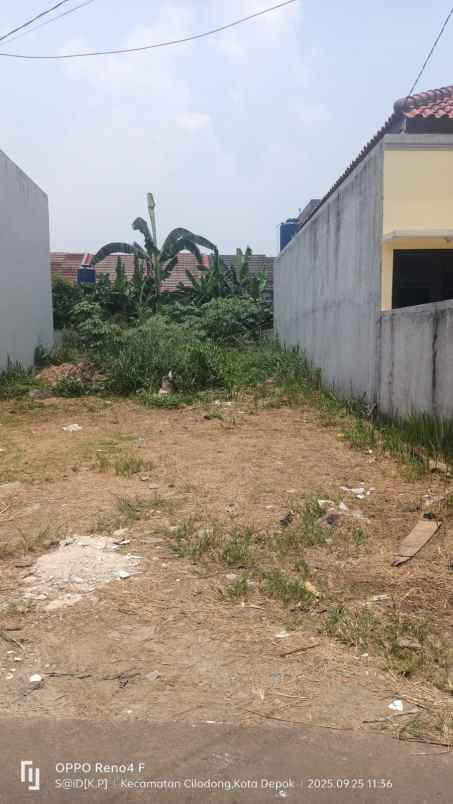 tanah 174 m2 cocok hunian dekat grand depok city