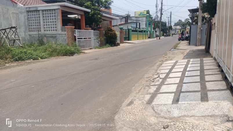 tanah 400 m2 sewa cocok untuk usaha di kalimulya depok
