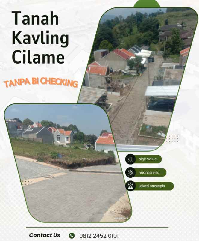 tanah kavling bandung barat tanpa bi checking