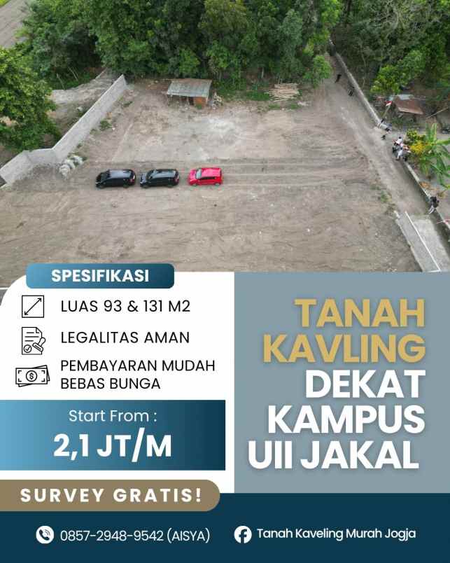 tanah kavling dekat kampus uii jakal