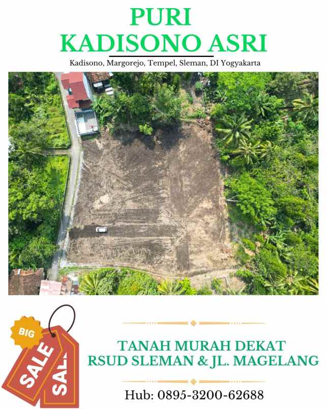 tanah murah di sleman utara 180 jutaan