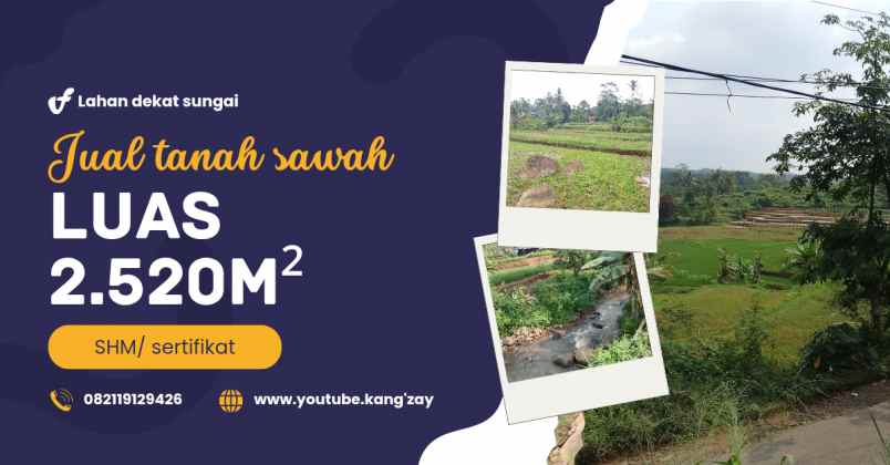 tanah sawah dekat sungai subang jawa barat
