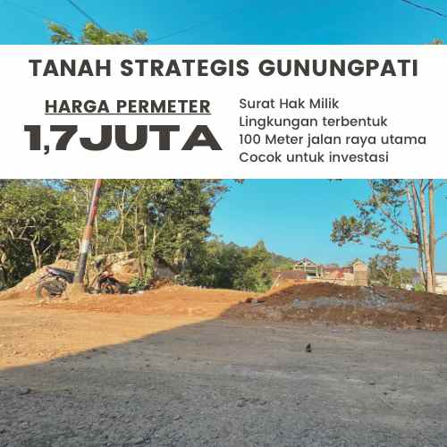 tanah strategis gunungpati unnes bisa dicicil