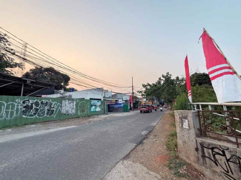 tanah strategis pinggir jalan raya krukut limo depok