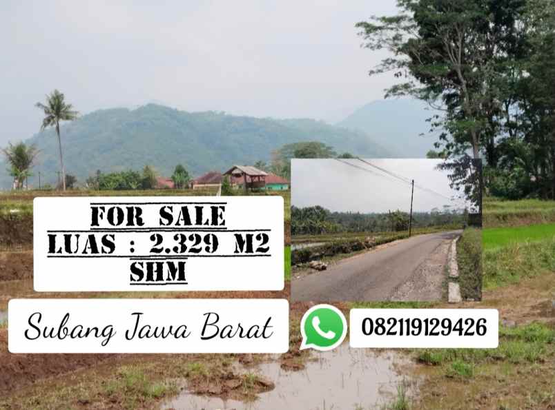 tanah view bagus subang jawa barat