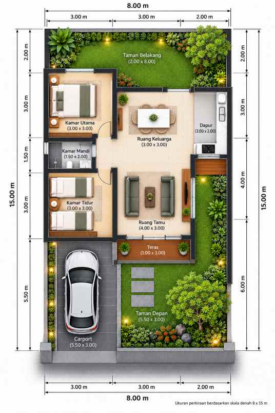 type 55 120 jamrud residence ungaran timur