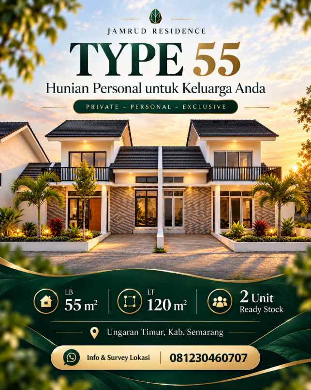 type 55 120 jamrud residence ungaran timur