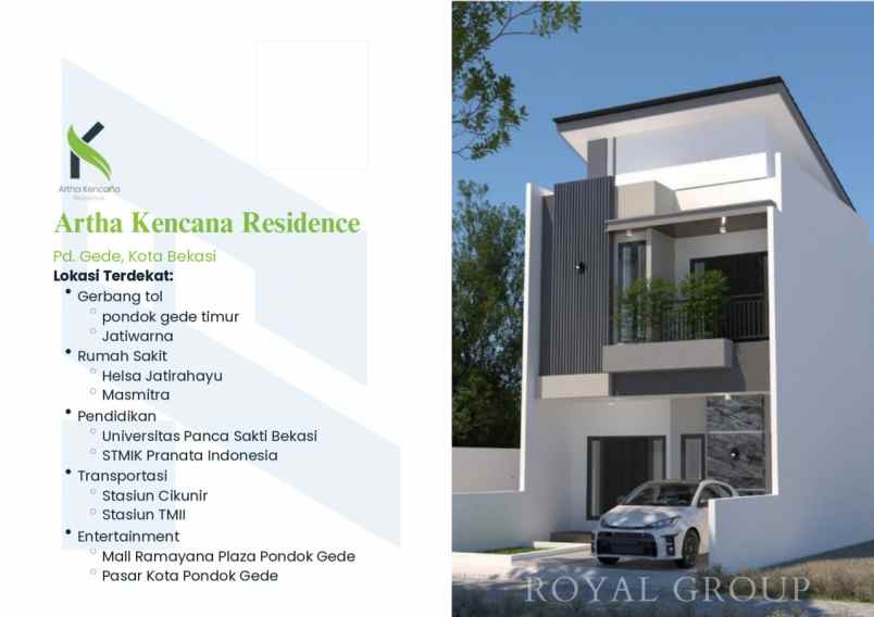 cluster rumah mewah murah 2 lantai dp 0 up to 25 tahun