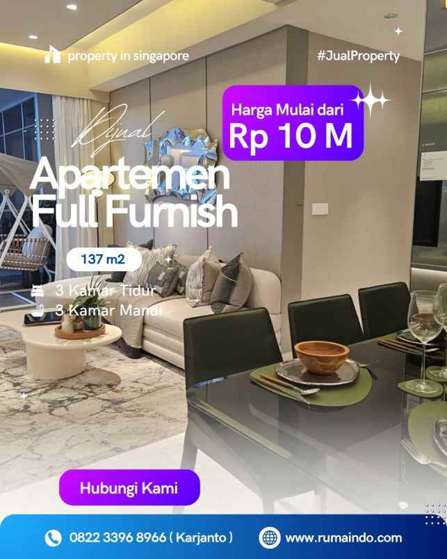 dijual apartemen grand dunman singapura 439188