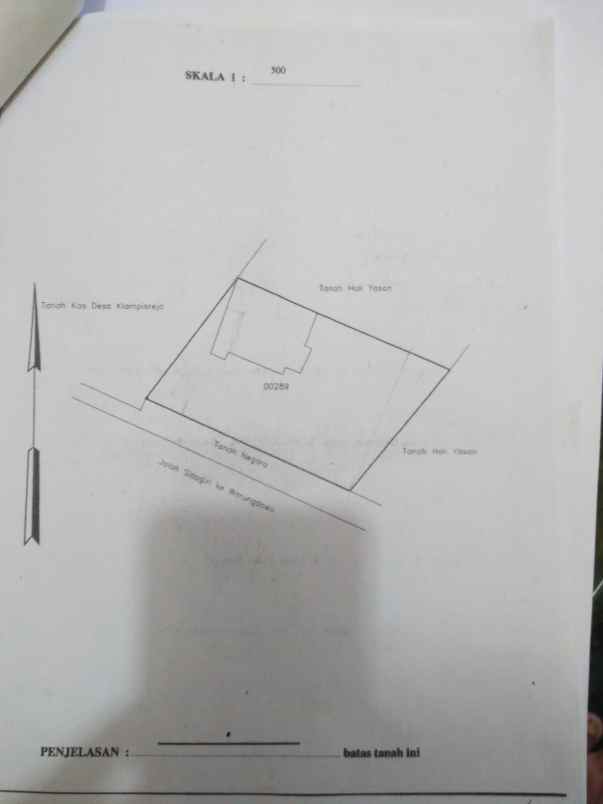 dijual bekas pabrik hitung tanah