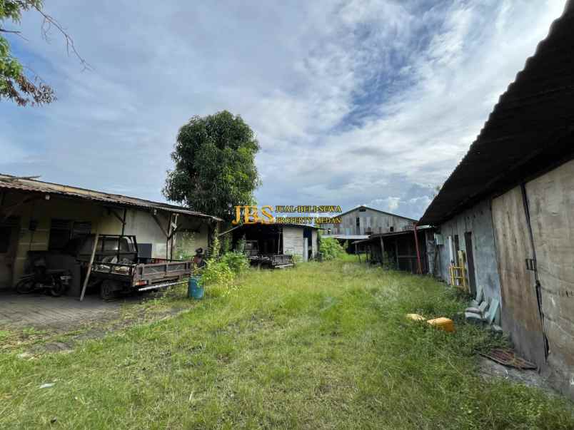 dijual gudang di daerah mabar jalan suasa tengah metal