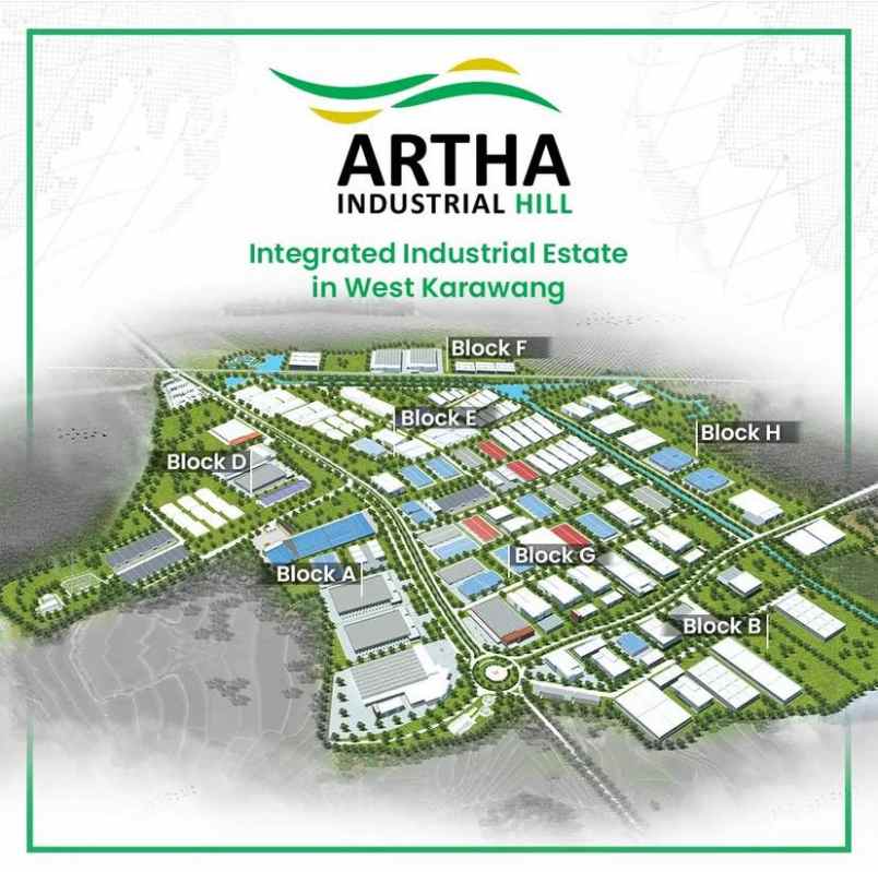 dijual ruko gudang kantor artha industrial hill