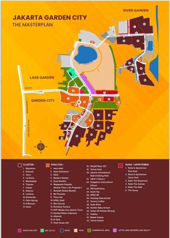 dijual ruko gudang kantor jakarta garden city