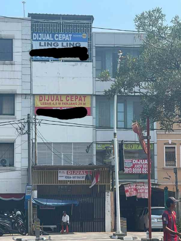 dijual ruko gudang kantor jalan mangga dua raya