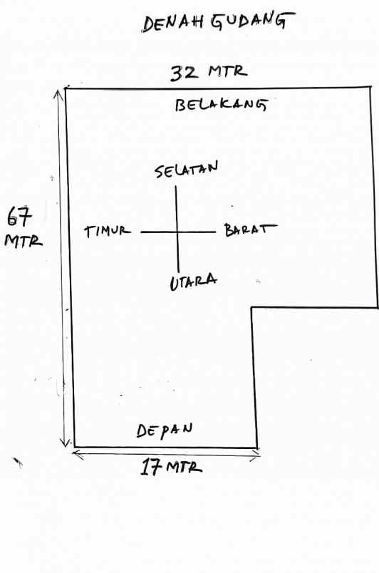 dijual ruko gudang kantor jl bayan mustikajaya