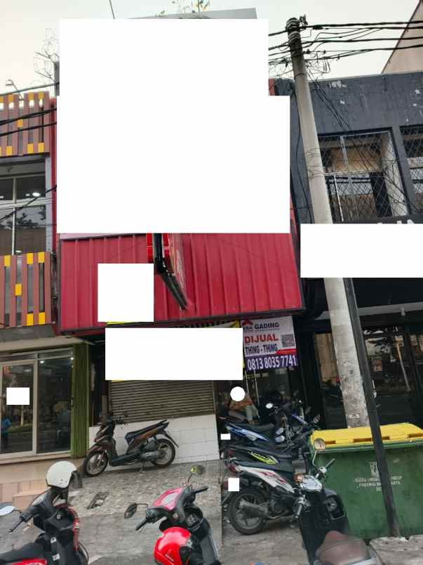 dijual ruko gudang kantor jl boulevard raya kelapa