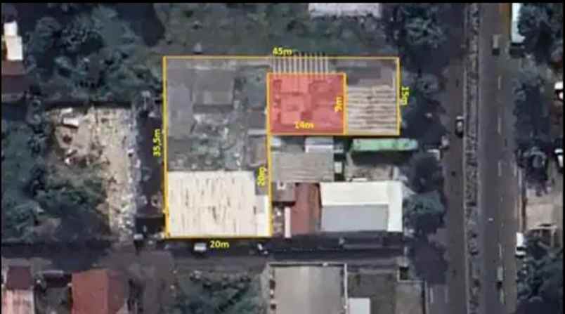 dijual ruko gudang kantor jl raya kh r abdullah bin