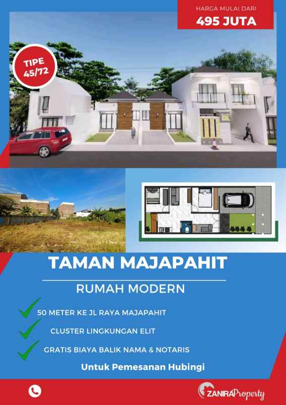 Dijual Rumah Baru Dekat Area Perkantoran Di Semarang