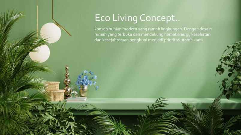 dijual rumah baru konsep eco living di karangpawitan