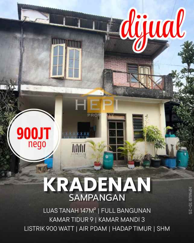 dijual rumah di kradenan sampangan semarang